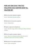 NURS 660 SUM EXAM 1 PRACTICE&NewLine;EVALUATION 2026 QUESTION BANK FULL&NewLine;SOLUTION SET
