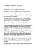 SRO CERTIFICATION STUDY GUIDE