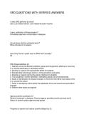SRO QUESTIONS WITH VERIFIED ANSWERS