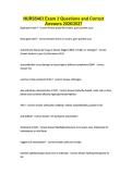 NURS5463 Exam 3 Questions and Correct Answers 2026&sol;2027