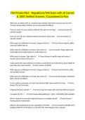 FAA Private Pilot - Regulations&sol;FAR Exam with all Correct & 100&percnt; Verified Answers &vert;Guaranteed to Pass