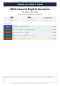 NR509 Advanced Physical Assessment Final Exam Actual Exam 2026&sol;2027 &ndash; Complete Exam-Style Questions &vert; Detailed Rationales &ndash; Pass Guaranteed &ndash; A&plus; Graded&NewLine;&NewLine;