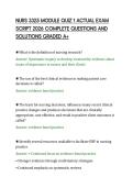 NURS 3325 MODULE QUIZ 1 ACTUAL EXAM&NewLine;SCRIPT 2026 COMPLETE QUESTIONS AND&NewLine;SOLUTIONS GRADED A&plus;