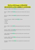 MANA 3335 Exam 1 UPDATED &NewLine;QUESTIONS AND CORRECT ANSWERS