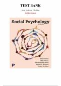 Test Bank for Social Psychology&comma; 12th edition by Elliot Aronson&comma; All Chapters