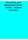 Electricity and Magnetism Study Guide 2026 Updated Electromagnetism and Electrical Physics Lecture Summary