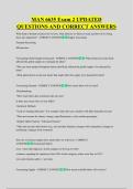 MAN 6635 Exam 2 UPDATED &NewLine;QUESTIONS AND CORRECT ANSWERS