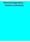 Electromagnetics Study Guide 2026 Updated Electromagnetic Theory and Field Principles Lecture Summary
