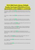 WGU D669 Early Literacy Methods &NewLine;Practice Test Exam UPDATED ACTUAL &NewLine;QUESTIONS AND CORRECT ANSWERS
