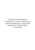 Microbiology Fundamentals&colon; A Clinical Approach &lpar;4th Ed&period;&rpar; &ndash; Complete Test Bank