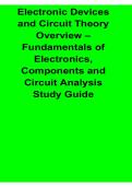 Electronic Devices and Circuit Theory Overview Fundamentals of Electronics Components and Circuits Study Guide 2026 Updated Lecture Summary