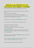 EDSP 451 Exam UPDATED ACTUAL &NewLine;QUESTIONS AND CORRECT ANSWERS