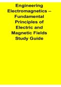 Engineering Electromagnetics Fundamental Principles of Electric and Magnetic Fields Study Guide 2026 Updated Lecture Summary