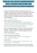 NURS 5315 ADVANCED PATHOPHYSIOLOGY&NewLine;TEST 1 CERTIFICATION SCRIPT 2026&NewLine;QUESTIONS WITH SOLUTIONS GRADED A&plus;