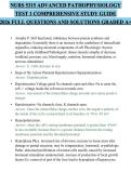 NURS 5315 ADVANCED PATHOPHYSIOLOGY&NewLine;TEST 1 COMPREHENSIVE STUDY GUIDE&NewLine;2026 FULL QUESTIONS AND SOLUTIONS GRADED A&plus;