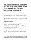 NURS 5315 PATHOPHYSIOLOGY THE BIOLOGIC&NewLine;BASIS FOR DISEASE IN ADULTS AND CHILDREN&NewLine;2026 LEARNING MODULE ASSESSMENT&NewLine;QUESTIONS AND ANSWERS 100&percnt;