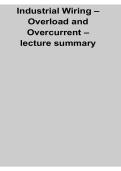 ndustrial Wiring Overload and Overcurrent Study Guide 2026 Updated Protection Systems Lecture Summary