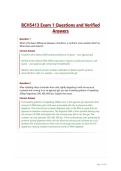 BCH5413 Exam 1 Questions and Verified Answers