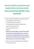 Armed Security Officer Licensing Examination &NewLine;Questions With Correct Answers &lpar;Verified &NewLine;Answers&rpar; Plus Rationales 2026 Q&A &vert; Instant &NewLine;Download Pdf 