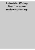 Industrial Wiring Test 1 Exam Study Guide 2026 Updated Electrical Wiring Principles Review Summary