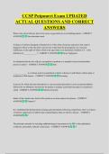 CCSP Potpourri Exam UPDATED &NewLine;ACTUAL QUESTIONS AND CORRECT &NewLine;ANSWERS