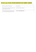 PES final exam ACTUAL UPDATED QUESTIONS AND CORRECT ANSWERS 