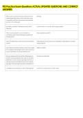 PES Practice Exam Questions ACTUAL UPDATED QUESTIONS AND CORRECT &NewLine;ANSWERS 