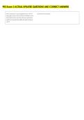 PES Exam 3 ACTUAL UPDATED QUESTIONS AND CORRECT ANSWERS