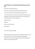 Galen NUR 253 Exam 3 &ndash; Mental Health &lpar;2026&rpar; Actual Questions and Answers &lpar;PDF&comma;