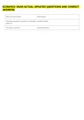 ECONOMICS EXAM ACTUAL UPDATED QUESTIONS AND CORRECT &NewLine;ANSWERS 