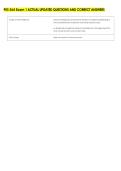 PES 564 Exam 1 ACTUAL UPDATED QUESTIONS AND CORRECT ANSWERS 