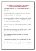 AVIT 480 BLOCK 1 FINAL EXAM WITH VERIFIED QUESTIONS AND CORRECT ANSWERS