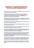 CompTIA ITF&plus; - IT Fundamentals Study Guide&colon; FCO-U61 Exam With Complete Solutions