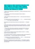 ABSA SURGICAL FIRST ASSISTANT PRACTICE TEST&NewLine;2026 COMPLETE SOLUTION SCRIPT VERIFIED&NewLine;Question and Answer 2026 &vert; Updated Practice&NewLine;Questions and Solutions &vert; A&plus; Verified&NewLine;