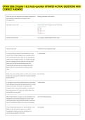 OPMA 3306 Chapter 1 & 2 study question UPDATED ACTUAL QUESTIONS AND &NewLine;CORRECT ANSWERS 