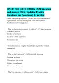CINTAS SSR CERTIFICATION EXAM Question&NewLine;and Answer 2026 &vert; Updated Practice&NewLine;Questions and Solutions &vert; A&plus; Verified