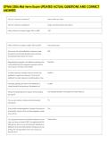 OPMA 3306 Mid-term Exam UPDATED ACTUAL QUESTIONS AND CORRECT &NewLine;ANSWERS