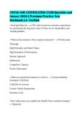 CINTAS SSR CERTIFICATION EXAM Question and&NewLine;Answer 2026 &vert; Premium Practice Test&NewLine;Workbook &vert; A&plus; Verified