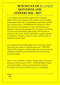 BCH 5413 EXAM 1 &NewLine;QUESTIONS AND &NewLine;ANSWERS 2026 - 2027