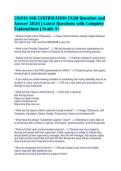 CINTAS SSR CERTIFICATION EXAM Question and&NewLine;Answer 2026 &vert; Latest Questions with Complete&NewLine;Explanations &vert; Grade A&plus;