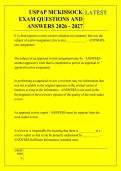 USPAP MCKISSOCK &NewLine;EXAM QUESTIONS AND &NewLine;ANSWERS 2026 - 2027