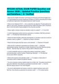 MYC200 ACTUAL EXAM PAPER Question and&NewLine;Answer 2026 &vert; Updated Practice Questions&NewLine;and Solutions &vert; A&plus; Verified
