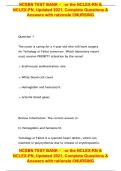 NCSBN NCLEX-RN and NCLEX-PN Comprehensive Questions and Answers with Rationales A&plus;
