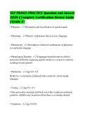 SLP PRAXIS PRACTICE Question and Answer&NewLine;2026 &vert; Complete Certification Review Guide&NewLine;&vert; Grade A&plus;