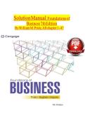Solution Manual Foundations of Business  7th Edition  &NewLine;By William M&period; Pride&comma; All chapter 1 - 47 