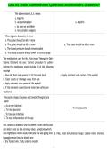 CMA KS State Exam Review Questions and Answers Graded A&plus;