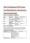 Elite Washington SUDP Exam Test Bank &lpar;2026&sol;2027 Standards&rpar; &vert; Mastery Questions&comma; ASAM 4th Ed&period; & Clinical Rationales