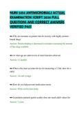 NURS 5334 ANTIMICROBIALS ACTUAL&NewLine;EXAMINATION SCRIPT 2026 FULL&NewLine;QUESTIONS AND CORRECT ANSWERS&NewLine;VERIFIED PASS&NewLine;