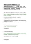 NURS 5334 ANTIMICROBIALS&NewLine;CERTIFICATION EVALUATION 2026 EXAM&NewLine;QUESTIONS AND SOLUTIONS&NewLine;