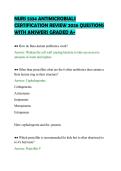 NURS 5334 ANTIMICROBIALS&NewLine;CERTIFICATION REVIEW 2026 QUESTIONS&NewLine;WITH ANSWERS GRADED A&plus;